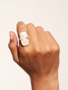 Bague Sangha - Nacre
