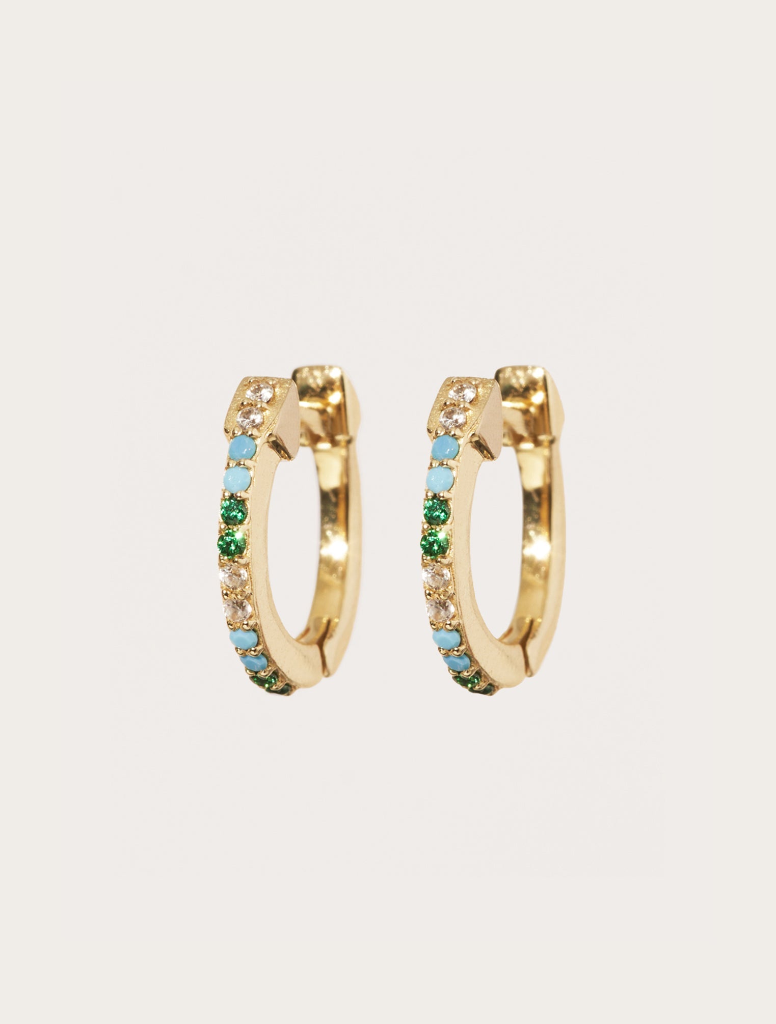 Créoles Rheya - Zircons Turquoises