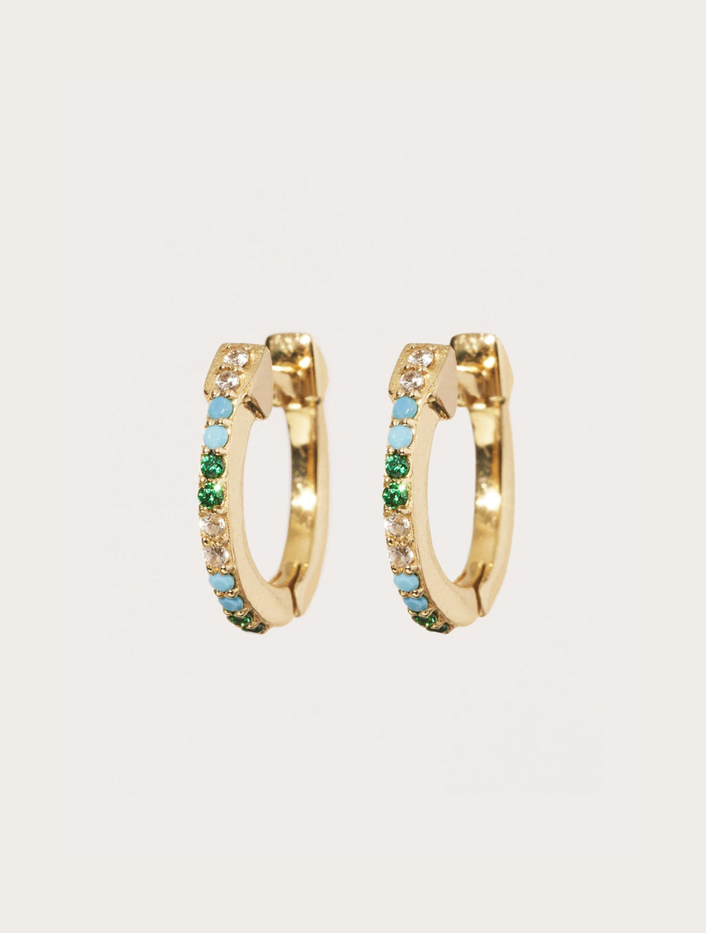 Créoles Rheya - Zircons Turquoises