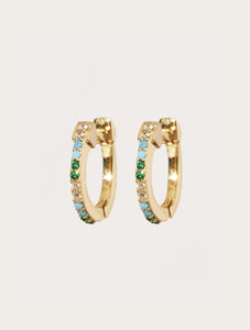 Créoles Rheya - Zircons Turquoises