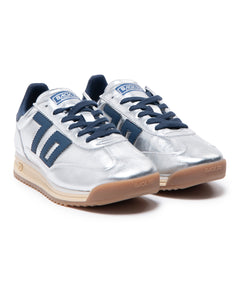 Basket Back 70 jogger métallisé argent
