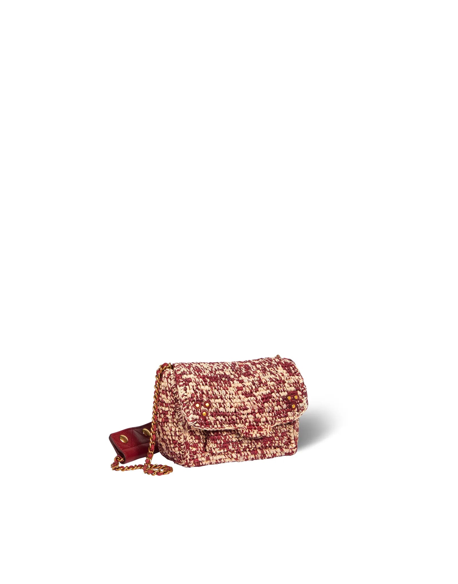 Sac Jérôme Dreyfuss Lulu S raphia rouge