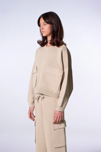 Pull Gertrude Chandler daim