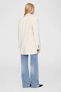 SARA BLAZER - CREAM AND BLACK STRIPE - Tandem