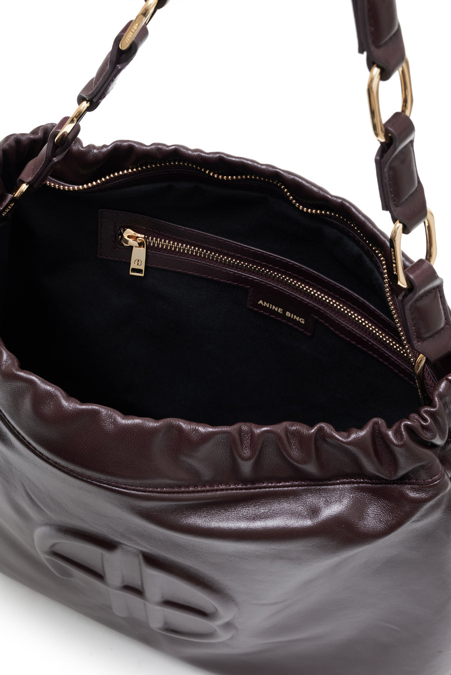 KATE SHOULDER BAG - BORDEAUX