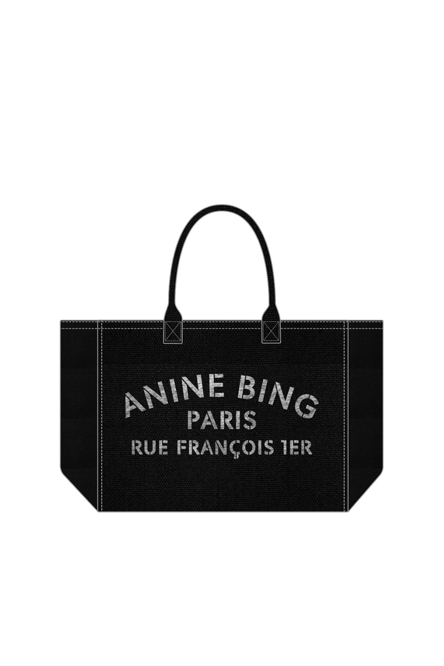 LEO CANVAS TOTE - BLACK