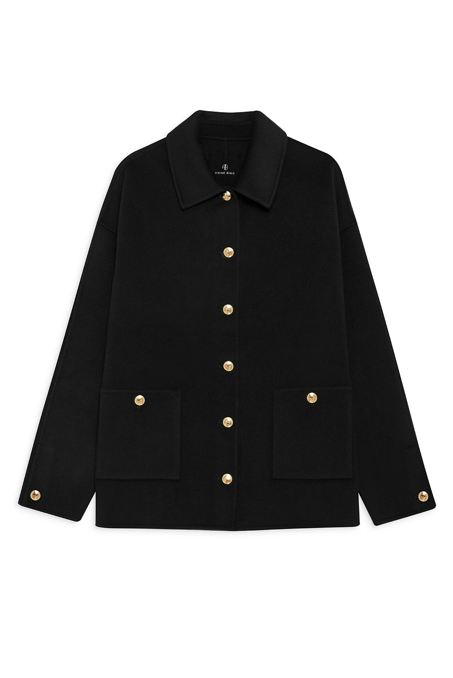 LUCA JACKET - BLACK CASHMERE BLEND