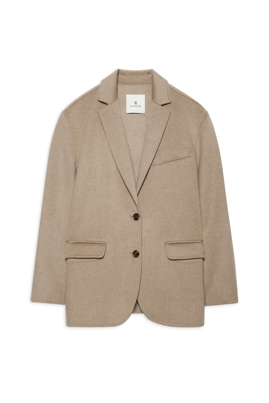 QUINN BLAZER - OATMEAL MELANGE CASHMERE BLEND