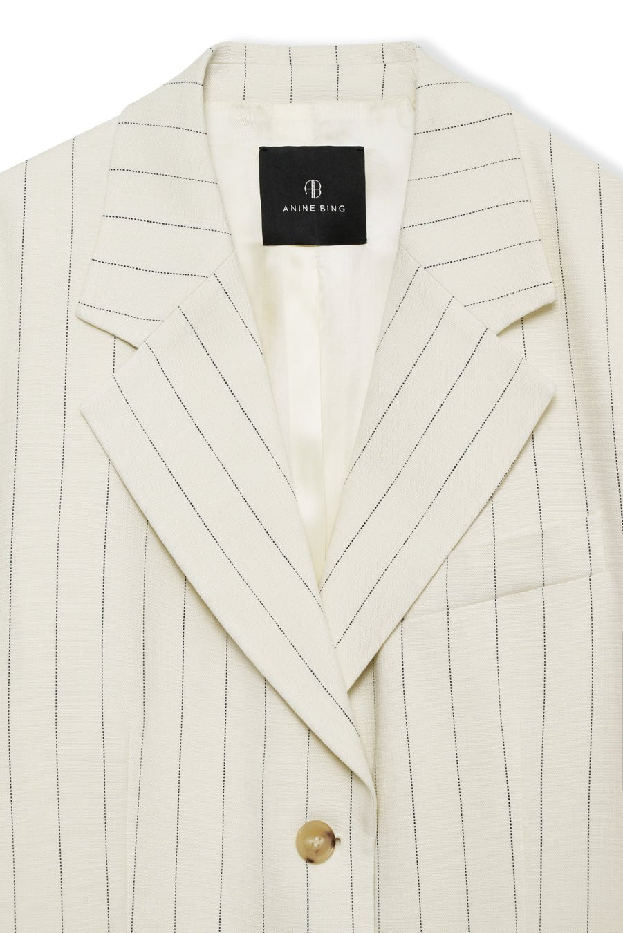 SARA BLAZER - CREAM AND BLACK STRIPE - Tandem
