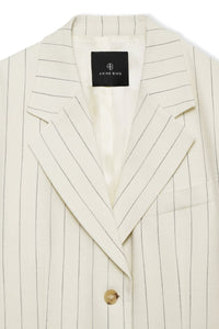 SARA BLAZER - CREAM AND BLACK STRIPE - Tandem