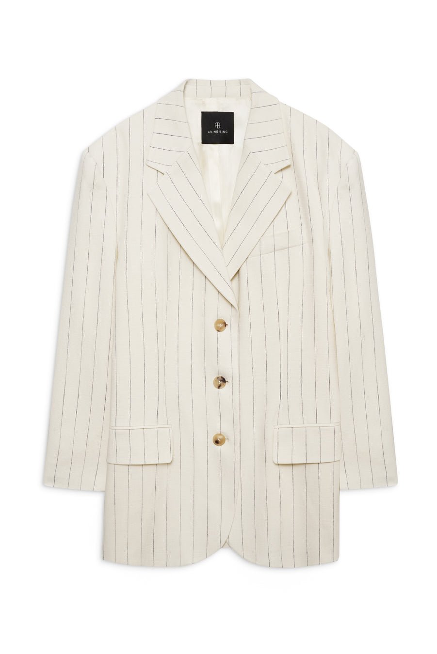SARA BLAZER - CREAM AND BLACK STRIPE - Tandem