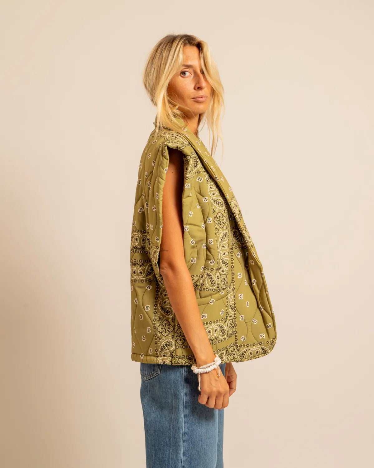 Kimono AOKYANOS Brooklyn bandana olive - Tandem