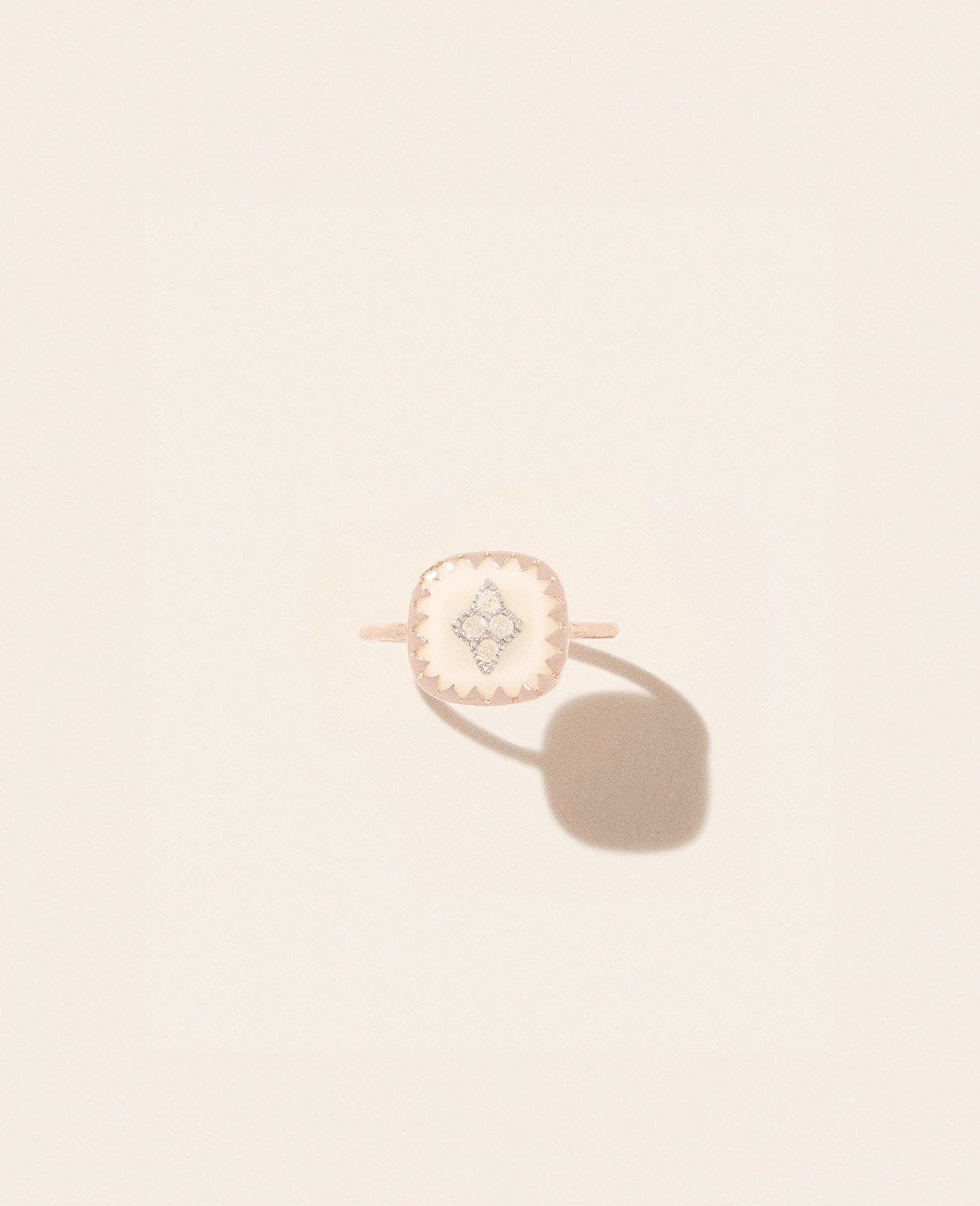 Bague Pascale Monvoisin Pierrot blanche - Tandem