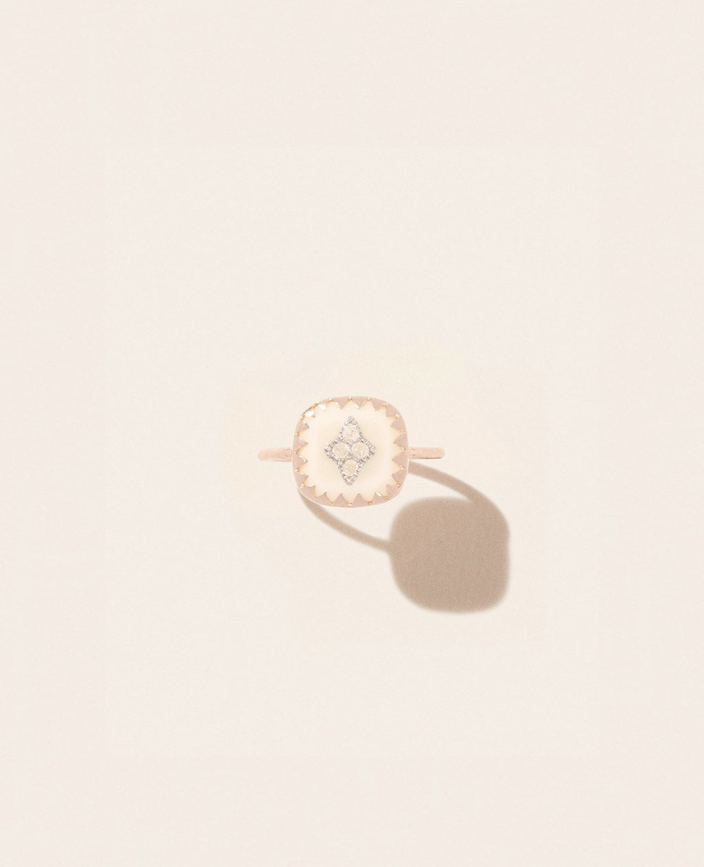 Bague Pascale Monvoisin Pierrot blanche - Tandem