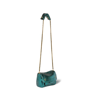 Sac Jérôme Dreyfuss Lulu S lamé vert - Tandem