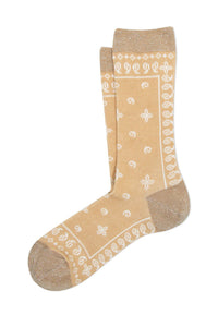 Chaussettes ANT45 bandana beige