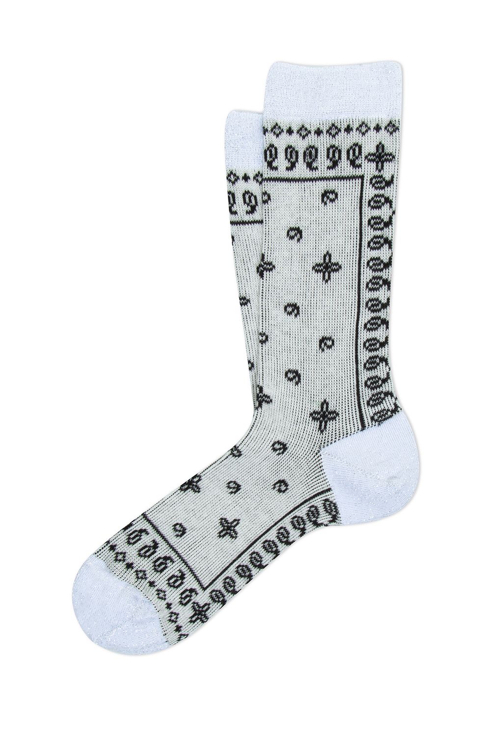 Chaussettes ANT45 bandana blanc - Tandem