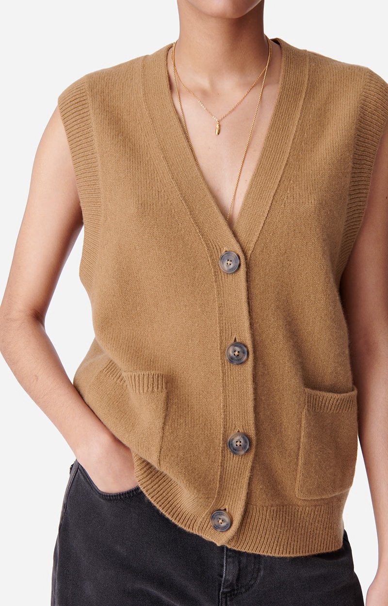 Gilet Vanessa Bruno Dashley Camel - Tandem