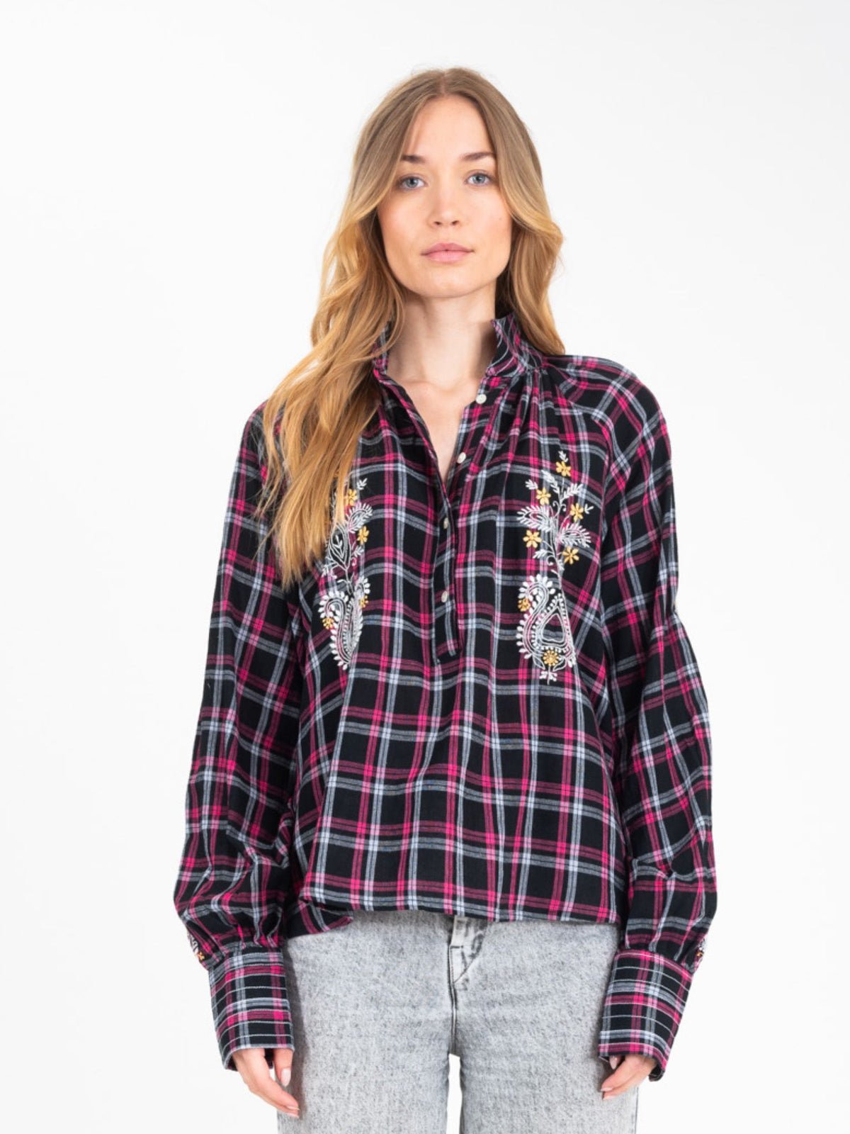 Blouse V de Vinster Tartan