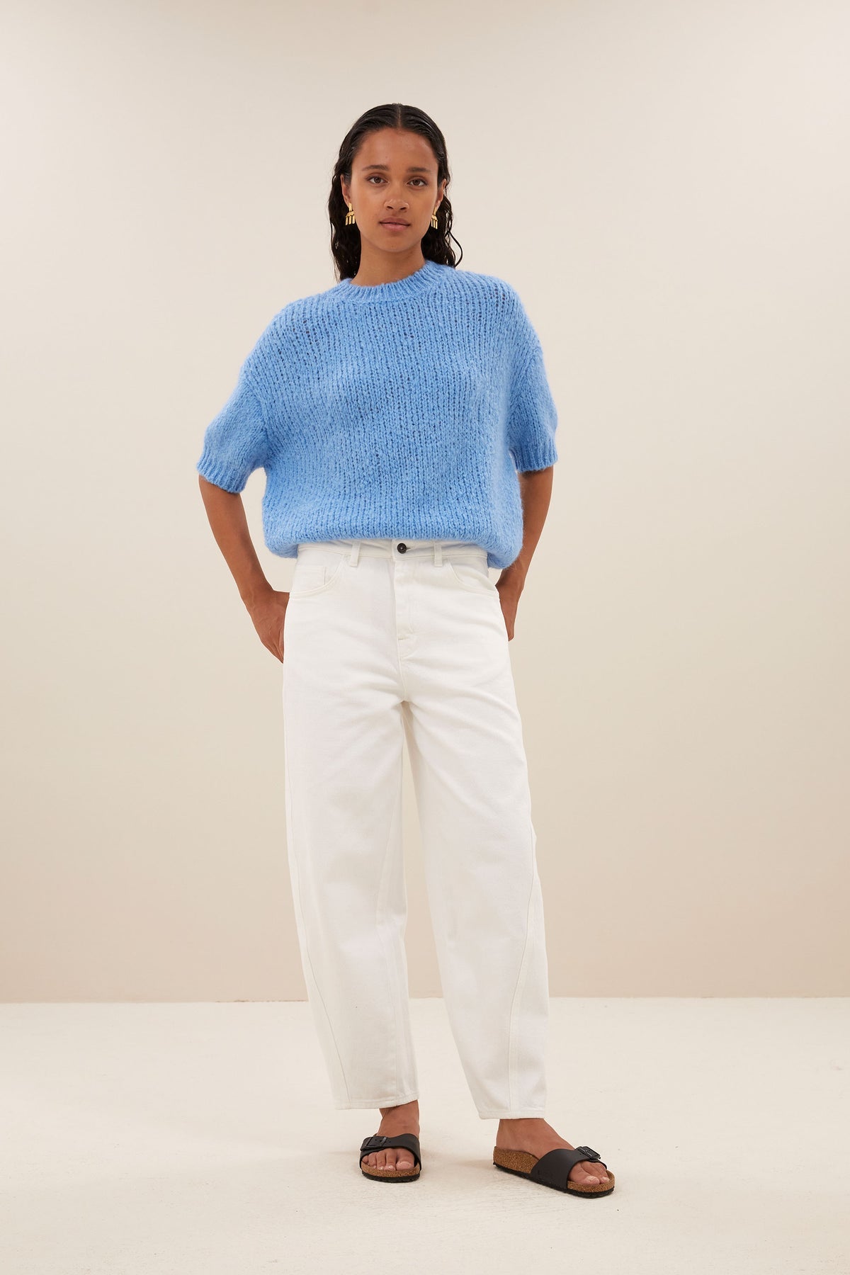 Pantalon by - bat Begum blanc - Tandem