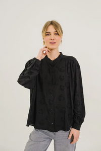 Blouse Sacrecoeur Ella Tan noir