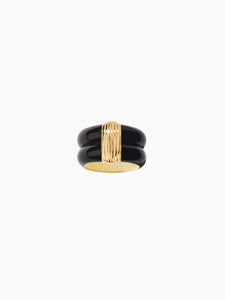 Bague Aurélie Bidermann Katt noir