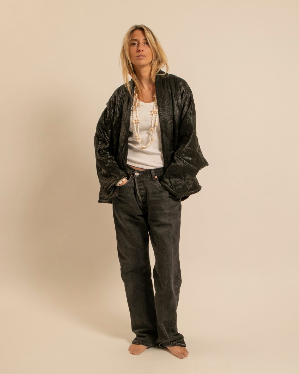 Veste Aokyanos Chicago irisé noir