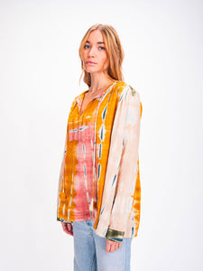 Blouse V de Vinster tie and dye rose - Tandem