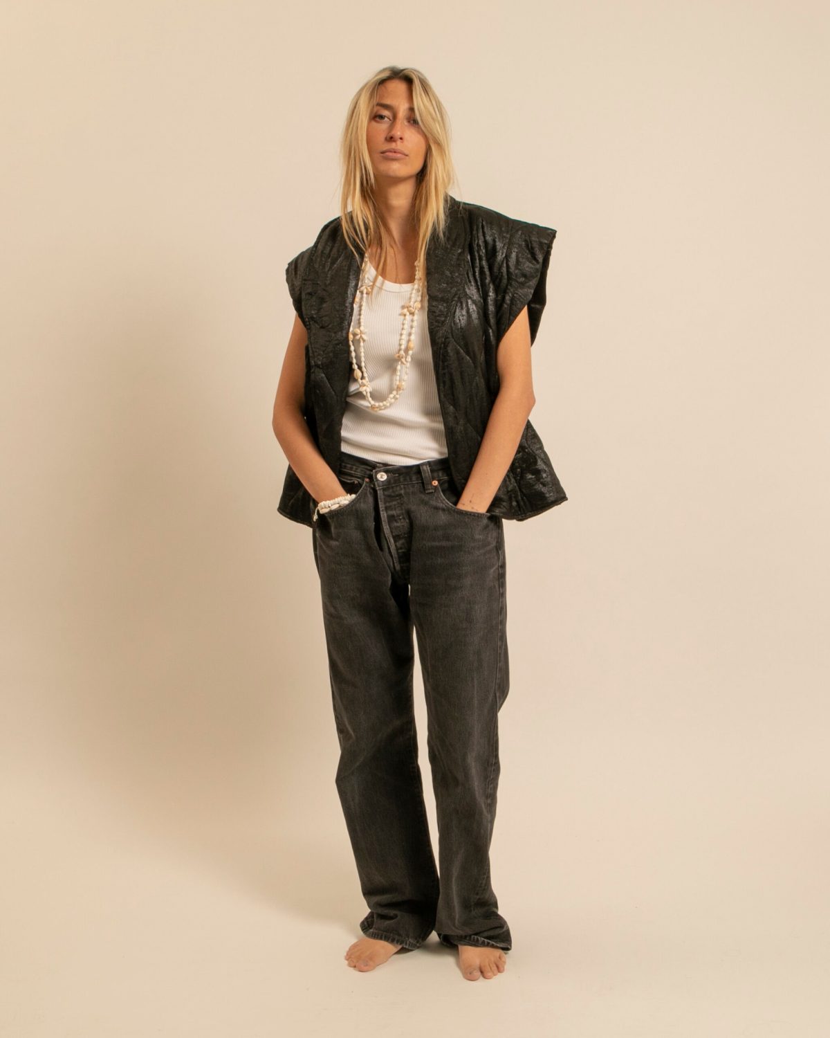 Veste Aokyanos Brooklyn irisé noir