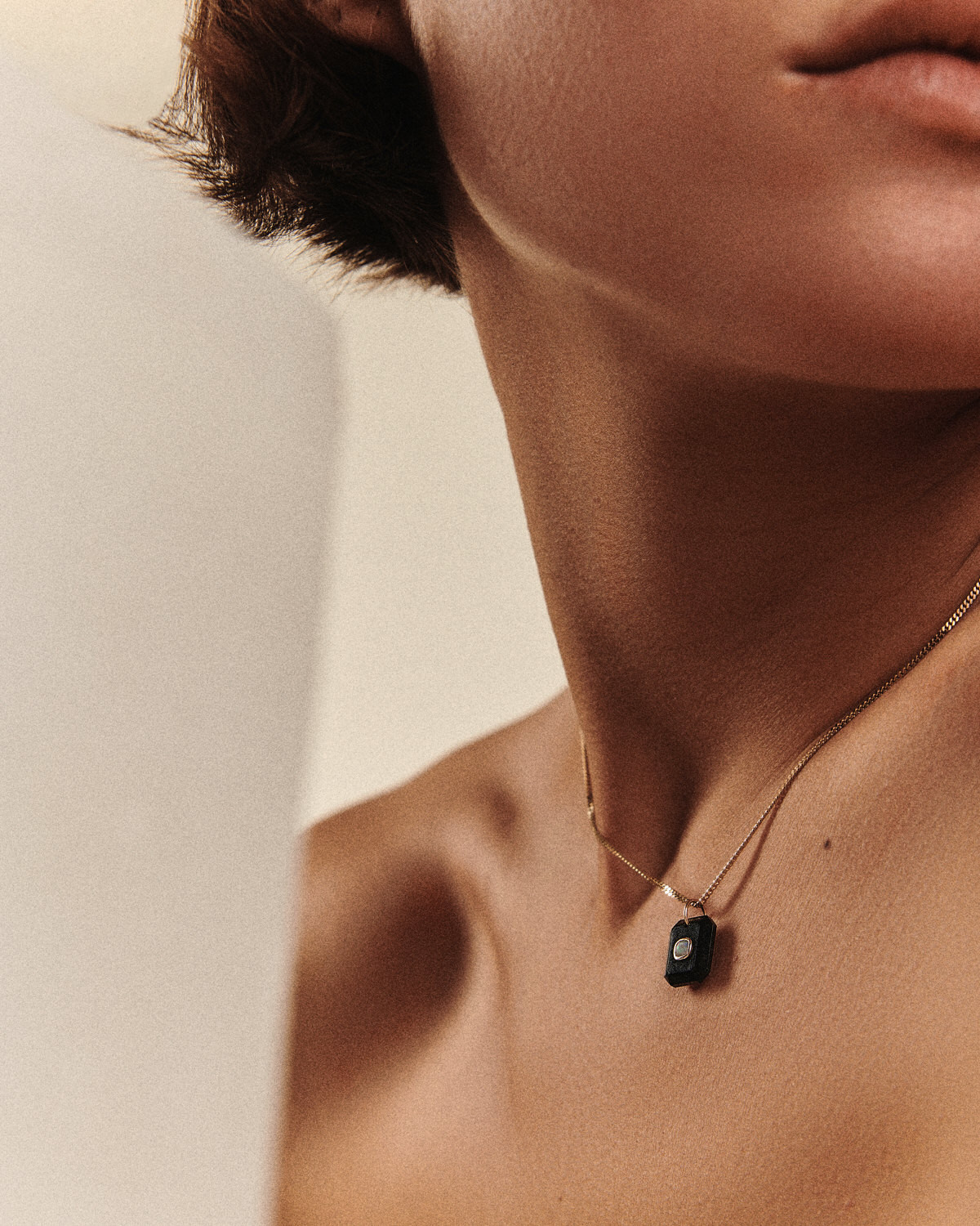 Collier Pascale Monvoisin Anton n•1 onyx noire