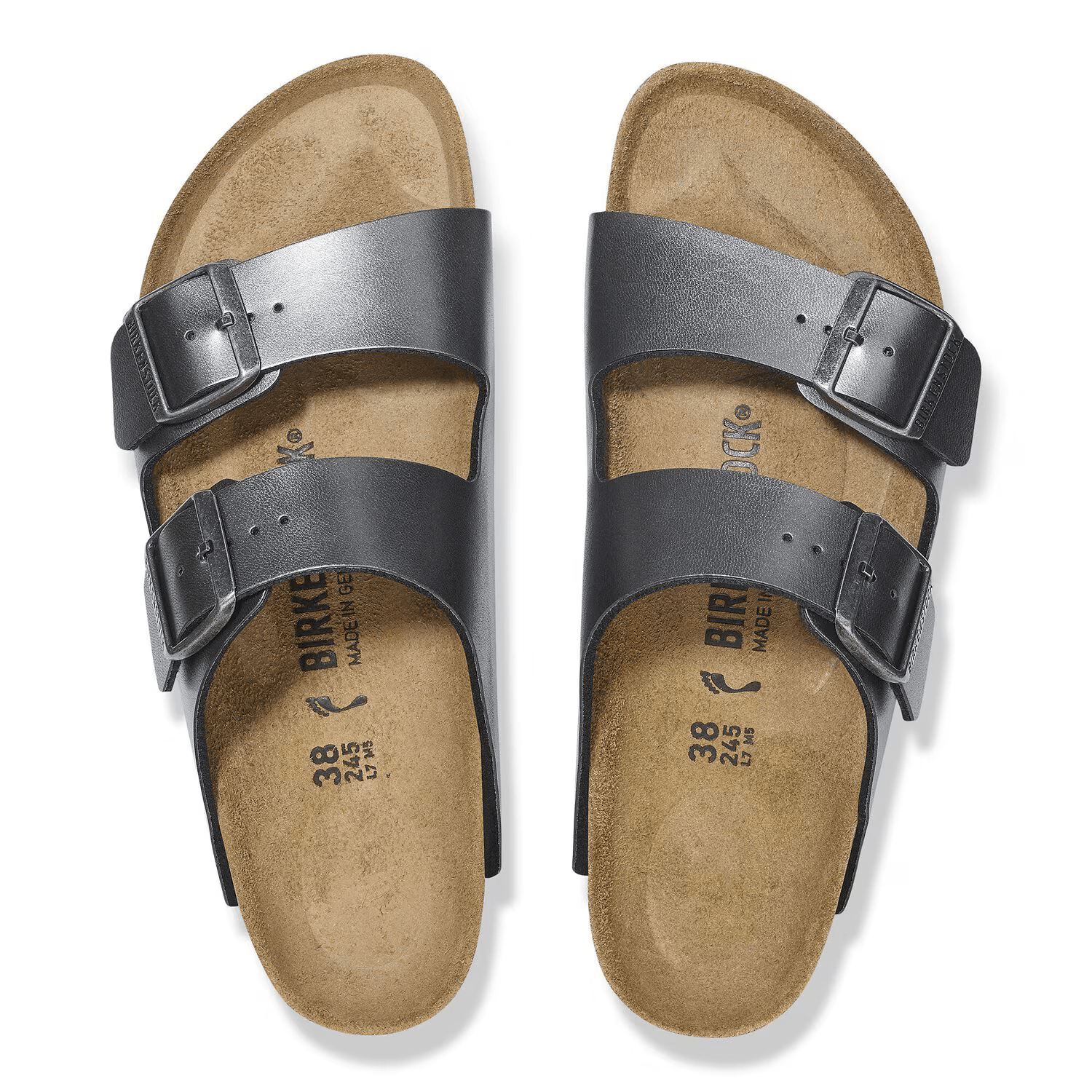 Sandales Birkenstock Arizona Metallic Black - Tandem