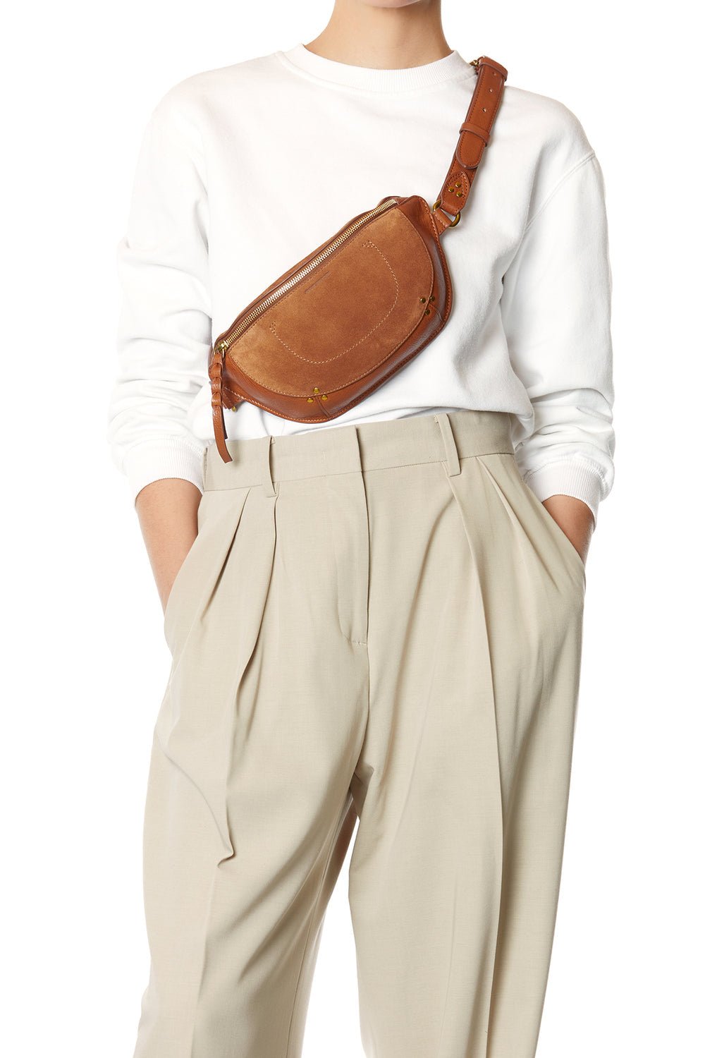 Sac Jérôme Dreyfuss Lino caramel - Tandem