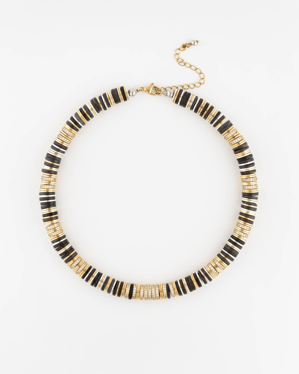 Collier Sygal Rondelles noir - Tandem