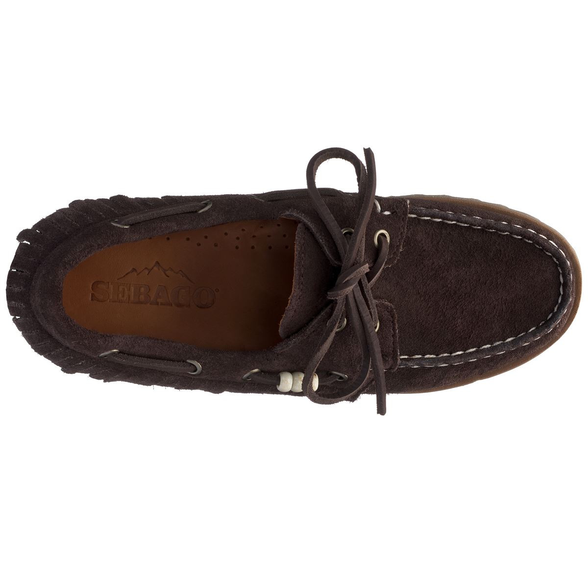 Mocassins Sebago Ranger Suède franges moka