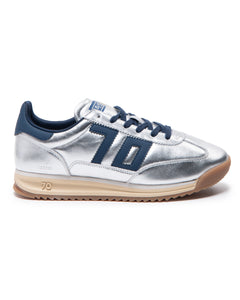 Basket Back 70 jogger métallisé argent