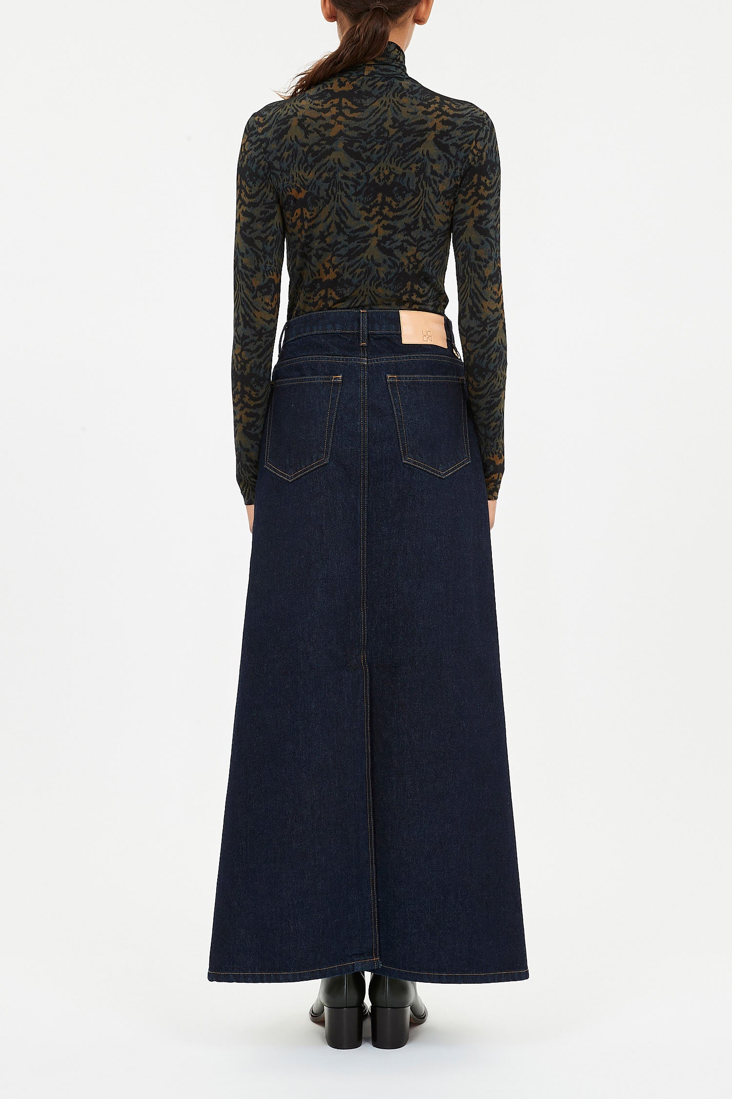 Aurelia Jersey Long Sleeve Turtleneck Top