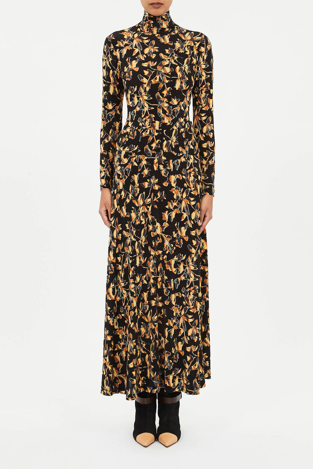 Paola Jersey High Waist Midi Skirt