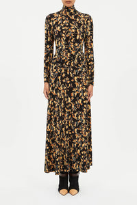 Paola Jersey High Waist Midi Skirt