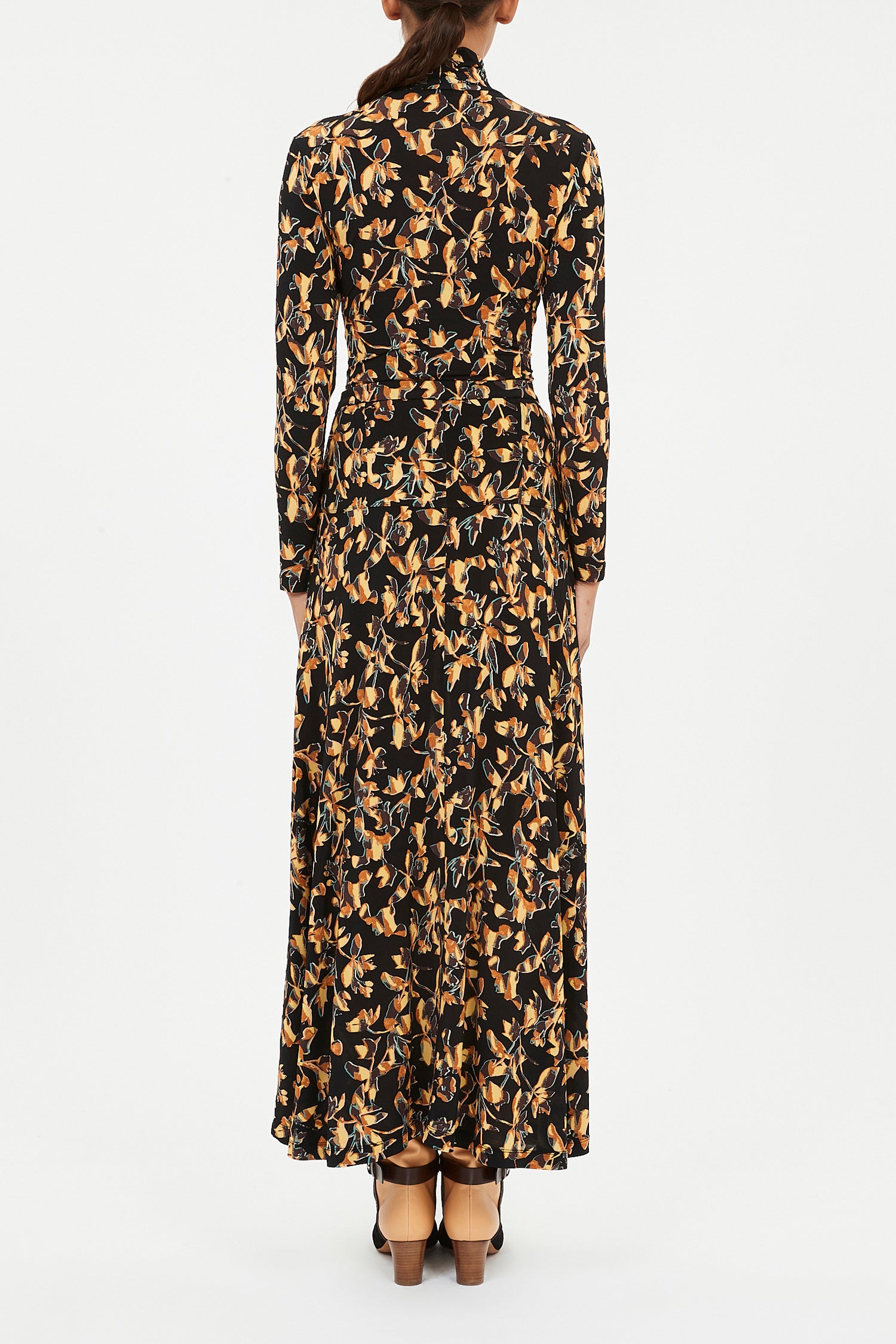 Paola Jersey High Waist Midi Skirt