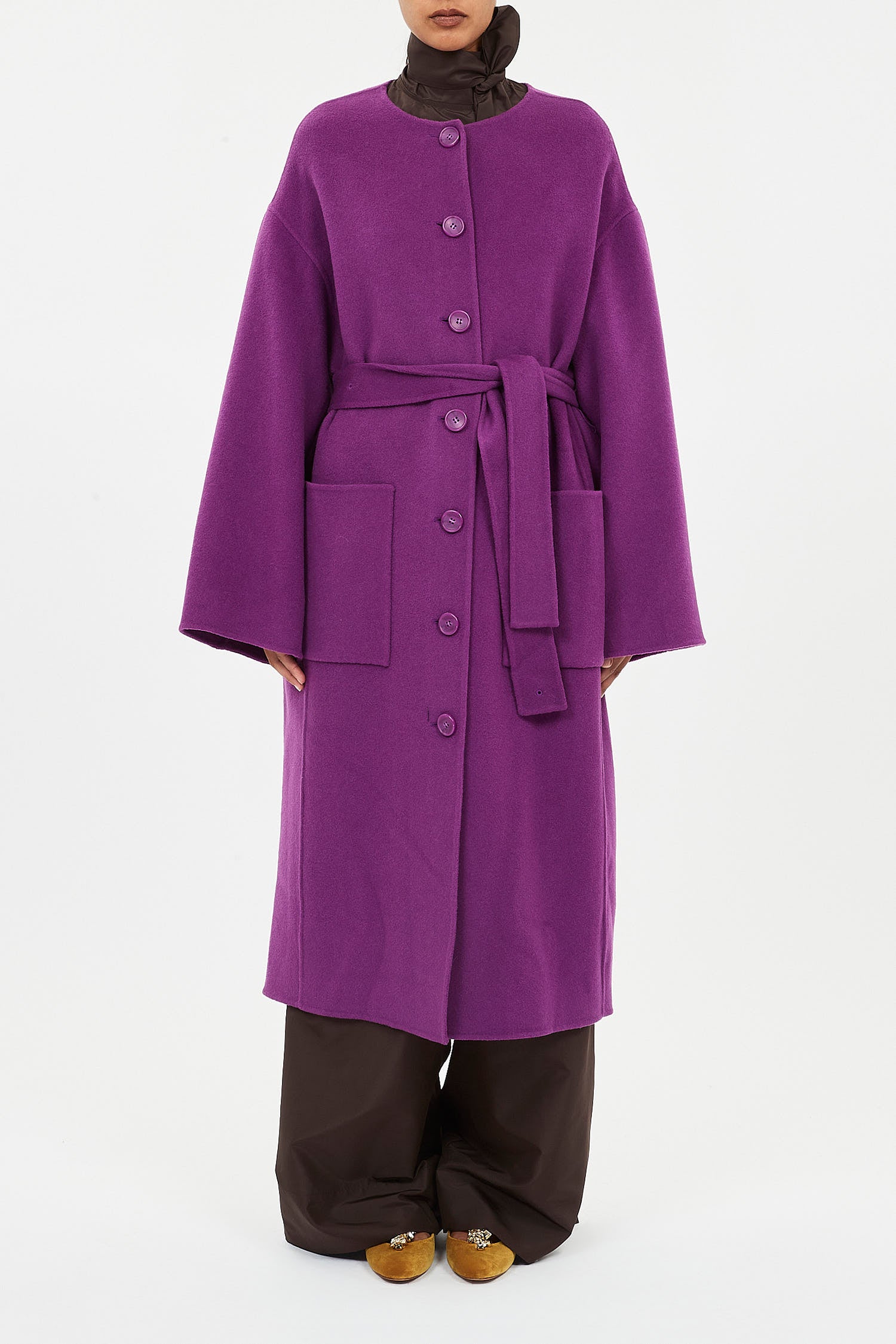 Fernanda Double Faced Wool Oversized Coat