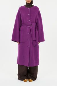 Fernanda Double Faced Wool Oversized Coat