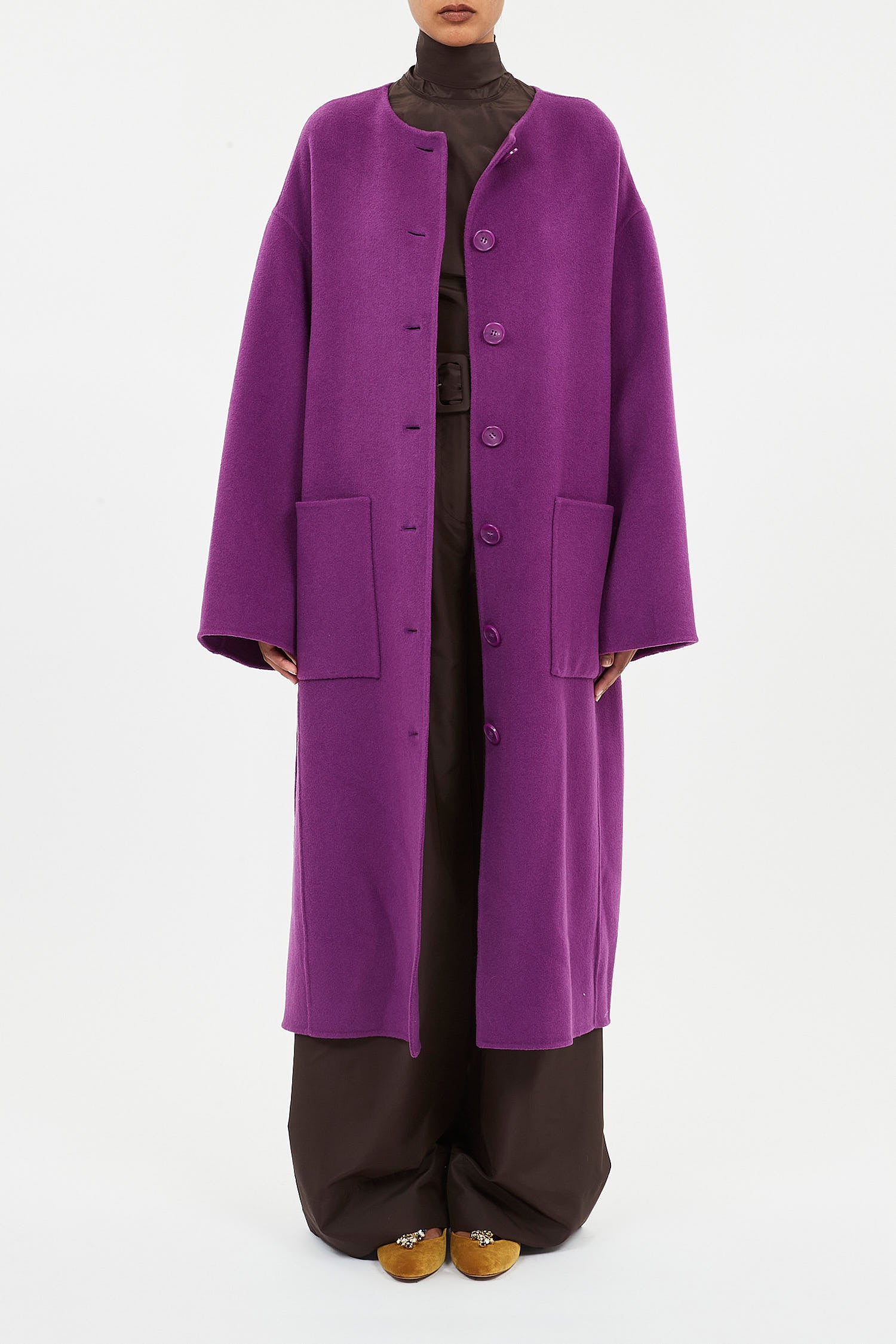 Fernanda Double Faced Wool Oversized Coat