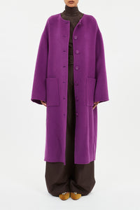 Fernanda Double Faced Wool Oversized Coat