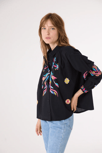 Chemise Sacrécoeur Ali blossom black - Tandem