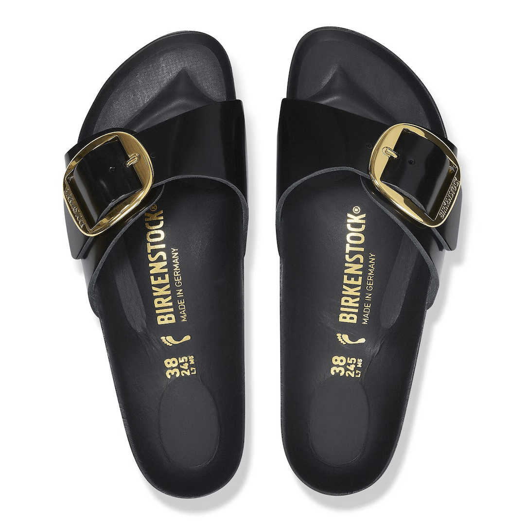 Sandales Birkenstock Madrid big buckle noir - Tandem