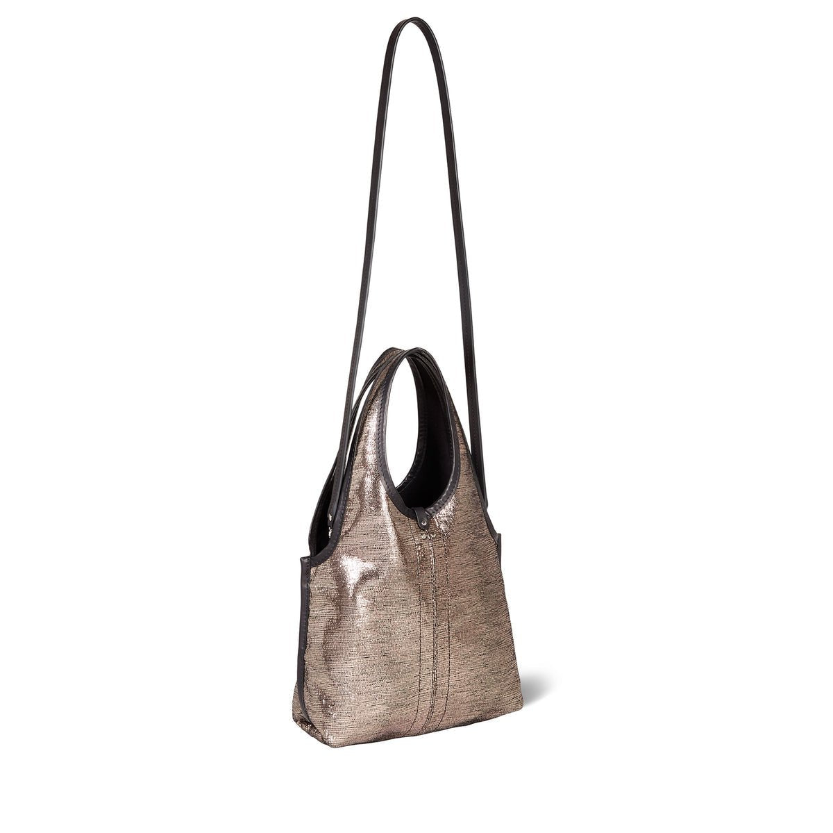 Sac Jérôme Dreyfuss Paco lamé argent - Tandem