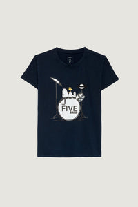 T-shirt Five Snoopy marine