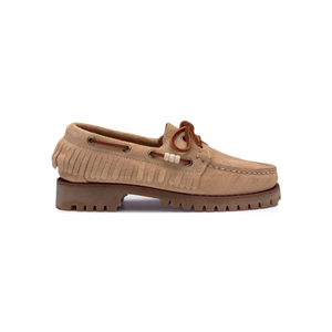 Mocassins Sebago Ranger Franges suède beige