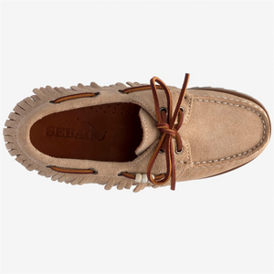 Mocassins Sebago Ranger Franges suède beige