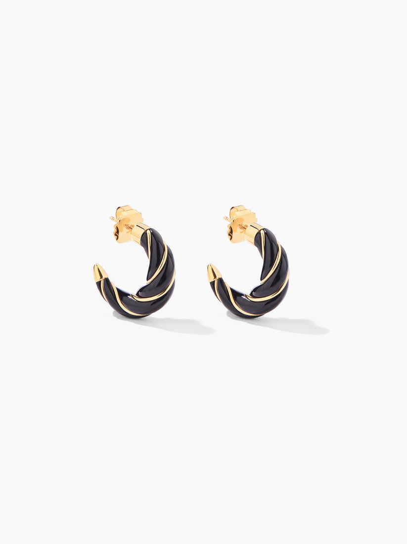 Boucles d'oreilles Aurélie Bidermann Diana noires